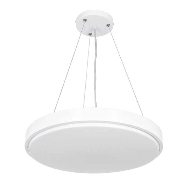CASPER 61018 Μοντέρνο Κρεμαστό Φωτιστικό Οροφής LED 76W 8372lm 120° AC 220-240V IP20 Ρυθμιζόμενο Λευκό CCT με Χειριστήριο από 2700K έως 6000K Dimmable - Lumileds SMD Chip - Λευκό Ματ - Μ45 x Π45 x Υ5.5cm - 3 Χρόνια Εγγύηση - 2