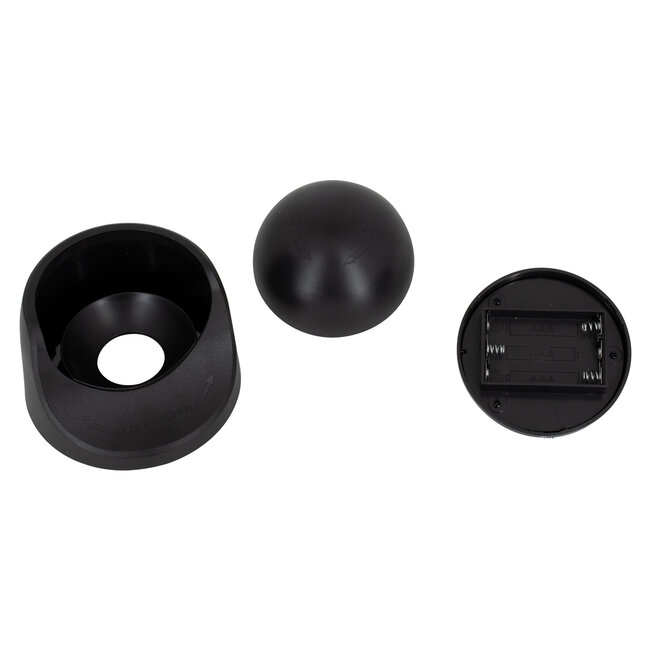 79001 Μαύρο Φωτιστικό Μπαταρίας σε Σχήμα Κάμερας LED SMD 3W 300lm με Αισθητήρα Ημέρας-Νύχτας και PIR Αισθητήρα Κίνησης Ψυχρό Λευκό 6000K - 8