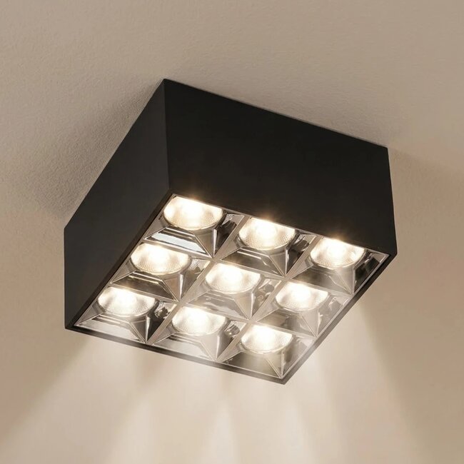 kelvo® LUMINAR KLV-101-0341 Φωτιστικό Downlight Σποτ LED 30W 4200lm 36° AC 220-240V IP20 Φυσικό Λευκό 4500K - Osram SMD Chip & TÜV SÜD Driver - Μαύρο Ματ - Μ12 x Π12 x Υ6.6cm - 5 Χρόνια Εγγύηση - 2