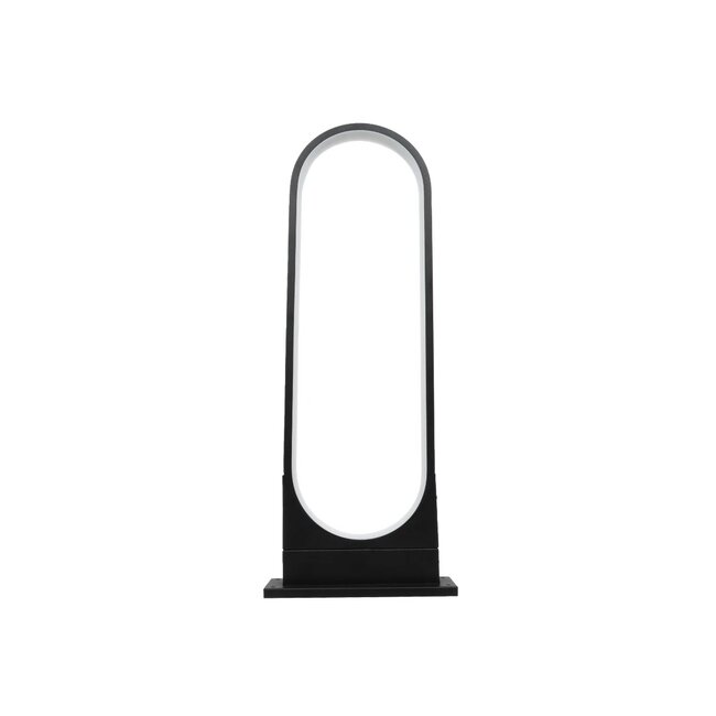 LUNEA GLB-103-0010 Φωτιστικό Κολωνάκι Κήπου LED 15W 1350lm 120° AC 220-240V Αδιάβροχο IP65 Θερμό Λευκό 2700K - Sanan SMD Chip - Μαύρο Ματ - Μ22 x Π7 x Υ60cm - 3 Χρόνια Εγγύηση - 7