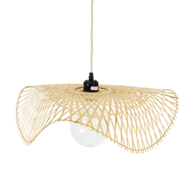  MELEMELE 01840 Boho Κρεμαστό Φωτιστικό Οροφής με Ντουί 1 x E27 AC 220-240V IP20 - Μπεζ - Μ50 x Π50 x Υ7cm - 7