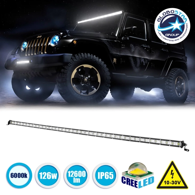 85453 PRO Series Μπάρα Ίσια - Straight για Αυτοκίνητα & Φορτηγά LED CREE XBD 126W 12600lm DC 10-30V Αδιάβροχη IP65 Ψυχρό Λευκό 6000K