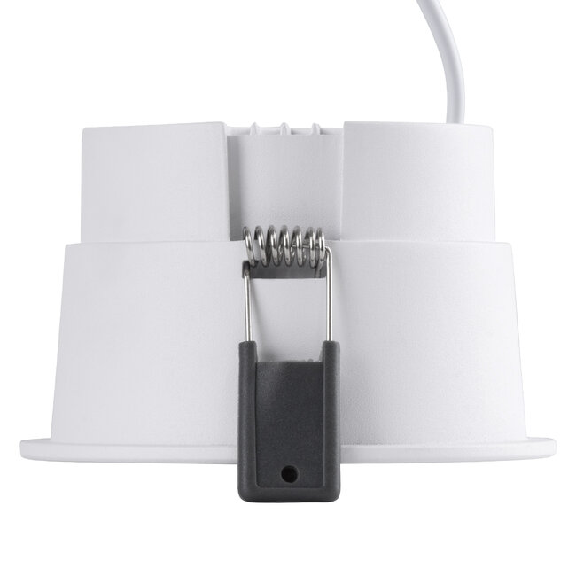 PLUTO-B 60261 Χωνευτό LED Spot Downlight TrimLess Φ10.4cm 15W 1875lm 38° AC 220-240V IP20 Φ10.4 x Υ6.5cm - Στρόγγυλο - Λευκό & Anti-Glare HoneyComb - Θερμό Λευκό 2700K - Bridgelux COB - 5 Years Warranty - 5