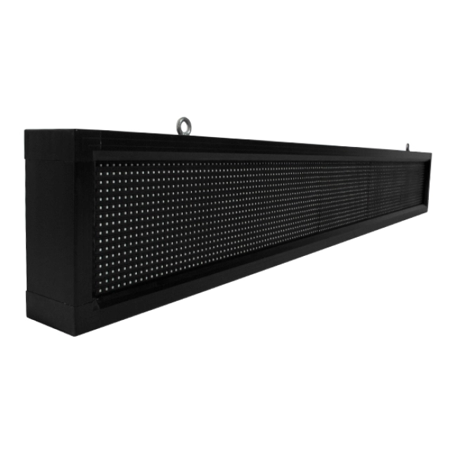  DISPLAY 90263 Κυλιόμενη Ψηφιακή Επιγραφή P10 Μονής Όψης LED AC 220-240V Αδιάβροχο IP54 Μπλε - WiFi Control μέσω FK APP - Αισθητήρας Θερμοκρασίας & Υγρασίας - Μ168 x Π9 x Υ24cm - 2 Χρόνια Εγγύηση
