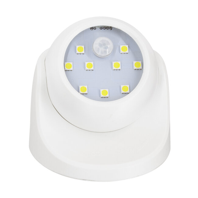 79000 Λευκό Φωτιστικό Μπαταρίας σε Σχήμα Κάμερας LED SMD 3W 300lm με Αισθητήρα Ημέρας-Νύχτας και PIR Αισθητήρα Κίνησης Ψυχρό Λευκό 6000K - 4