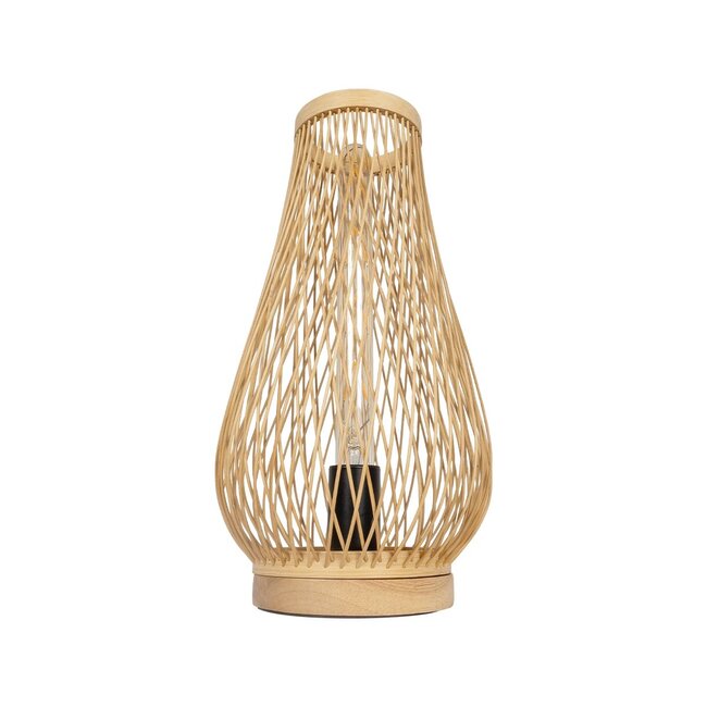 ARIDA 01982 Boho Επιτραπέζιο Φωτιστικό Πορτατίφ με Ντουί 1 x E27 AC 220-240V IP20 - Μπεζ - Μ20 x Π20 x Υ38.5cm - 4