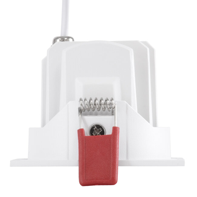 LEO-SQ 60291 Χωνευτό LED Spot Downlight TrimLess Μ8.5xΠ8.5cm 10W 1250lm 38° AC 220-240V IP20 Μ8.5 x Π8.5 x Υ6.6cm - Τετράγωνο - Κινούμενο - Λευκό & Anti-Glare HoneyComb - Θερμό Λευκό 2700K - Bridgelux COB - 5 Years Warranty - 5