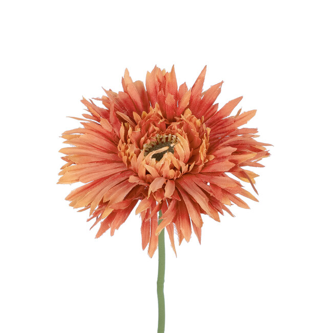 Artificial Garden ORANGE  ROSE BRANCH 21106 Τεχνητό Διακοσμητικό Κλαδί Ζέρμπερας Πορτοκαλί Y44cm