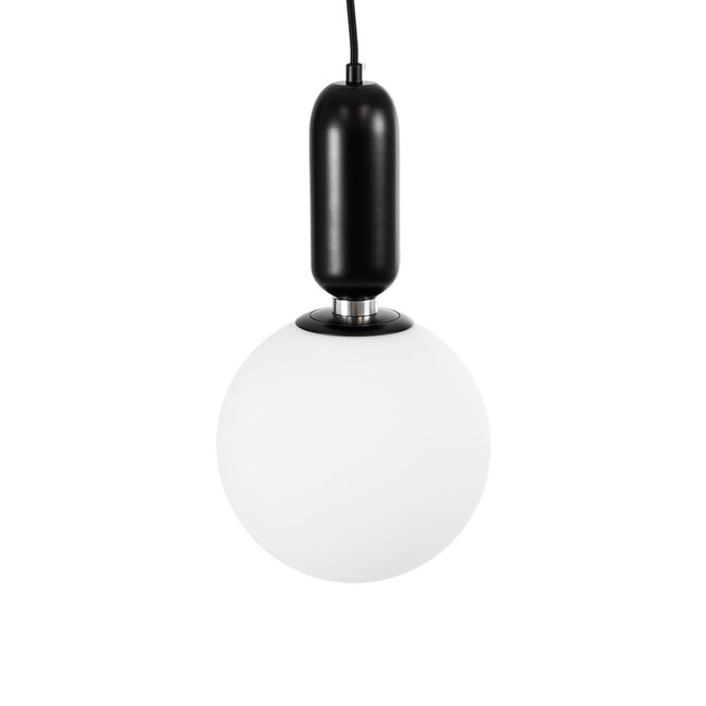 kelvo® ESTETICO KLV-101-0379 Κρεμαστό Φωτιστικό Οροφής για Λάμπα με Ντουί E27 AC 220-240V IP20 - Μαύρο Ματ & Λευκό - Μ20 x Π20 x Υ38cm - 6