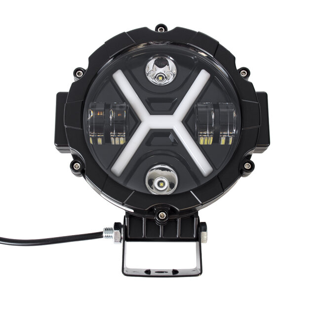 85416 Vehicle & JEEP Work Lights - Φώτα Εργασίας για Οχήματα και JEEP με X Light DRL & Φλας LED High Power 45W 4500lm DC 9-36V Αδιάβροχo IP68 Πορτοκαλί & Ψυχρό Λευκό 6000K M17.5 x Π8.5 x Υ20cm - 4