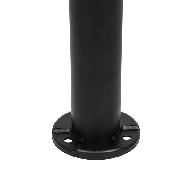 VEGGIE 90522 Φωτιστικό Κολωνάκι Κήπου LED 10W 500lm 120° με Ενσωματωμένο Φωτοβολταϊκό Panel 6V 2W & Επαναφορτιζόμενη Μπαταρία Li-ion 3.2V 6000mAh με Αισθητήρα Ημέρας-Νύχτας Αδιάβροχο IP65 Ψυχρό Λευκό 6000K - Sanan SMD Chip - Μαύρο - Μ26 x Π26 x Υ60cm - 2 Χρόνια Εγγύηση - 7