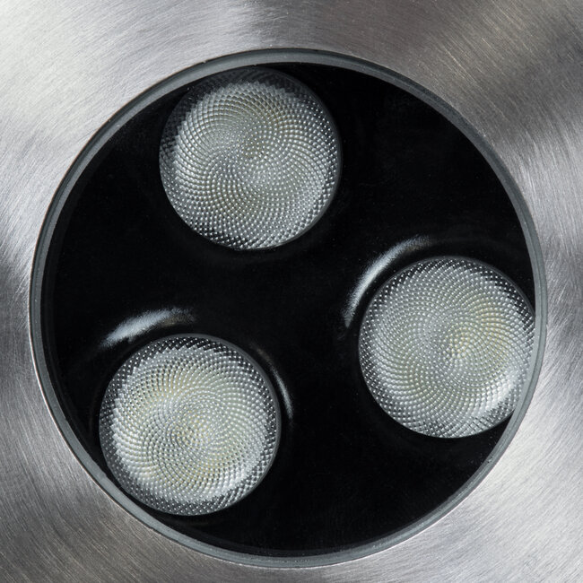 UNDERGROUND-FANI S-90981 Χωνευτό Φωτιστικό Σποτ Δαπέδου LED 12W 1020lm 60° DC 24V Αδιάβροχο IP68 Φ10 x Υ7.5cm RGBW DMX512 - Ανοξείδωτο Ατσάλι - 7