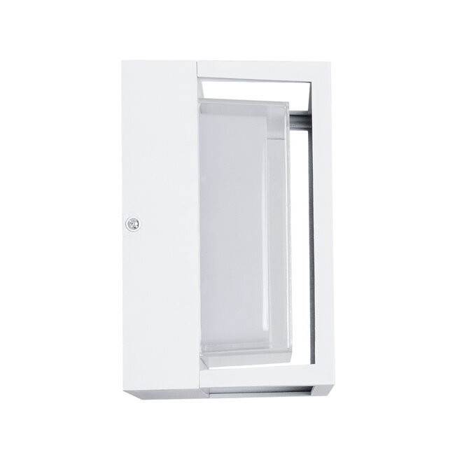 MAJESTIC 60775 Φωτιστικό Τοίχου - Απλίκα Αρχιτεκτονικού Φωτισμού Εσωτερικού/Εξωτερικού Χώρου Up or Down LED 10W 1050lm 120° AC175-265V Αδιάβροχο IP65 - Πλαστικό Σώμα - Φυσικό λευκό 4500K - Μ17 x Π17 x Υ9cm - Λευκό - Bridgelux Chip - 3 Χρόνια Εγγύηση