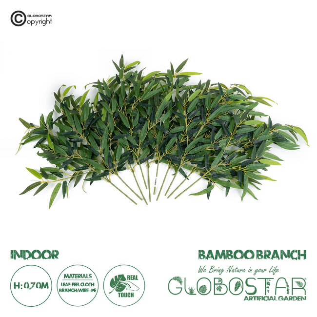 Artificial Garden BAMBOO BRANCH 20226 10 x Τεχνητά Διακοσμητικά Κλαδία Μπαμπού Π60 x Υ70cm