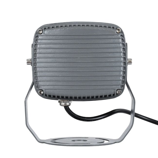 FLOODXENA 90125 Προβολέας Σποτ Wall Washer LED 12W 1020lm 10° AC 220-240V Αδιάβροχο IP65 Φούξια - Bridgelux SMD Chip - Γκρι Ανθρακί - Μ13.5 x Π11 x Υ15cm - 3 Χρόνια Εγγύηση - 5