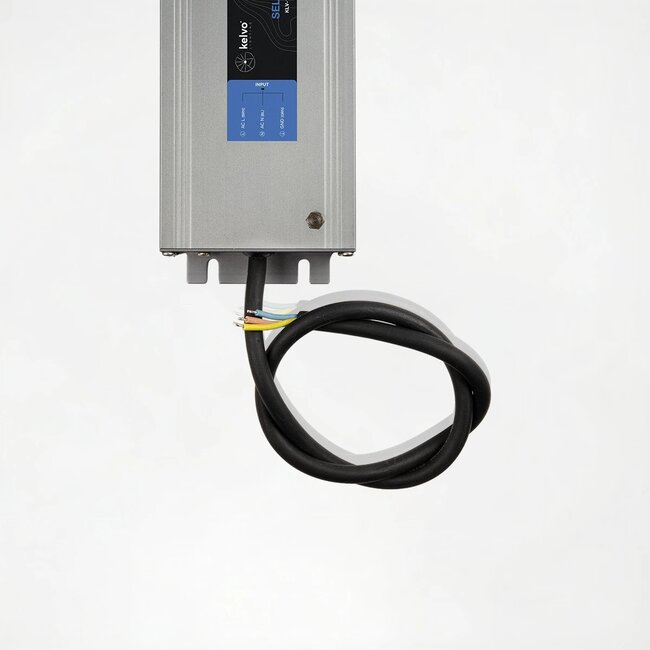 kelvo® SELAS KLV-107-0025 Τροφοδοτικό/Μετασχηματιστής Class I PELV 200W 16.6A AC 220-240V σε DC 12V Αδιάβροχο IP67 - Γκρι Ανθρακί Ματ - Μ25 x Π7.2 x Υ3.2cm - 5 Χρόνια Εγγύηση - 4