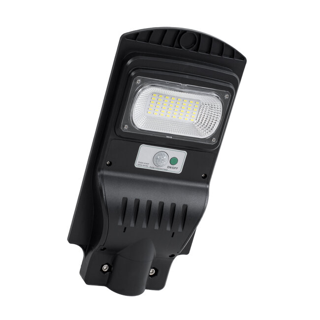 STREETA 85341 Professional LED Solar Street Light Αυτόνομο Ηλιακό Φωτιστικό Δρόμου 30W 300lm 48 x LED SMD 5730 με Ενσωματωμένο Φωτοβολταϊκό Panel 6V 6W & Επαναφορτιζόμενη Μπαταρία Li-ion 3.2V 5000mAh με Αισθητήρα Ημέρας-Νύχτας & PIR Αισθητήρα Κίνησης - Αδιάβροχο IP65
