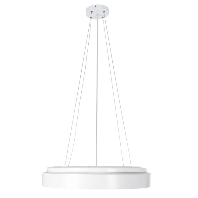 kelvo® BARCHETTA KLV-101-0267 Κρεμαστό Φωτιστικό Οροφής LED 72W 7200lm 120° AC 220-240V IP20 Ρυθμιζόμενο Λευκό CCT με Χειριστήριο από 2700K έως 6000K Dimmable - Lumileds SMD Chip - Λευκό & Σαμπανιζέ Χρυσό Ματ - Μ48 x Π48 x Υ8.2cm - 3 Χρόνια Εγγύηση - 5