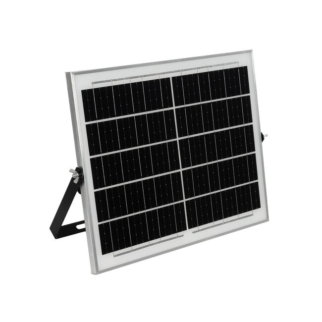 LUMOVOX 73068 Προβολέας LED 200W 10000lm 120° DC 5V με Φωτοβολταϊκό Panel 5V 12W & Επαναφορτιζόμενη Μπαταρία Li-ion 3.2V 10000mAh Αδιάβροχο IP65 Ψυχρό Λευκό 6000K - 180 x SMD2835 Sanan Chip - Γκρι Ανθρακί - Μ29 x Π0 x Υ19cm - 2 Χρόνια Εγγύηση - 7