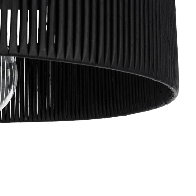  KYCLOS 203-0046 Boho Κρεμαστό Φωτιστικό Οροφής με Ντουί 1 x E27 AC 220-240V IP20 - Μαύρο - M55 x Π55 x Υ20cm - 9