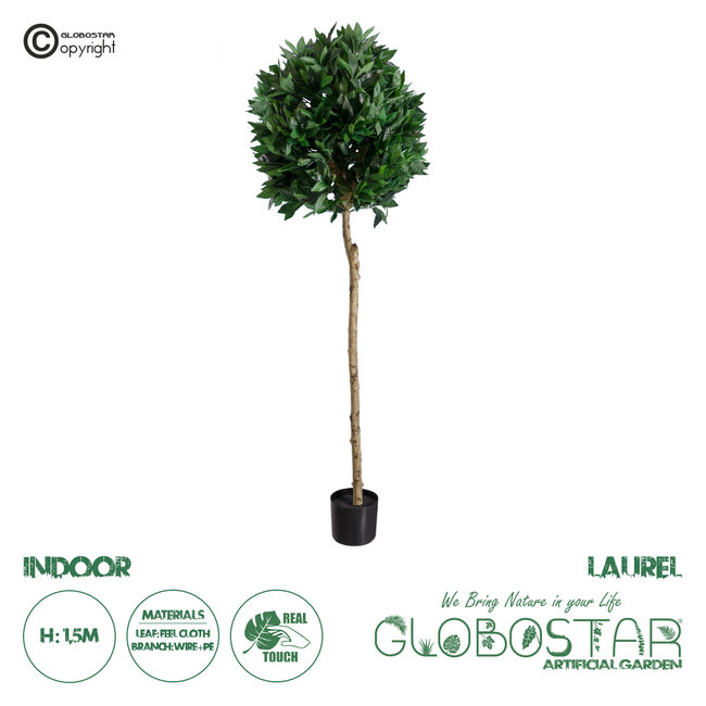 Artificial Garden LAUREL 20085 Τεχνητό Διακοσμητικό Φυτό Δάφνη Υ150cm