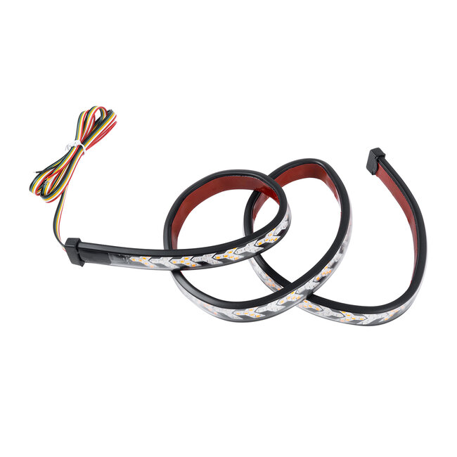 81735 Car Backlit LED Strip Εύκαμπτη Ταινία 150cm Σήμανσης DRL Αυτοκινήτου 3 Προγραμμάτα Φωτισμού LED SMD 5050 12W DC 9-30V Αδιάβροχη IP65 Πορτοκαλί - Κόκκινο - 2 Χρόνια Εγγύηση - 3