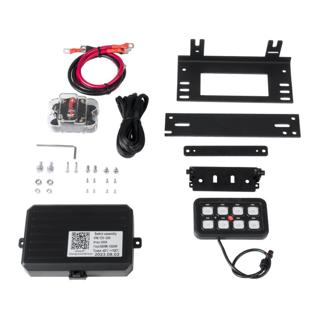 81503 Ψηφιακό Πάνελ Ελέγχου Φωτισμού DIY Bluetooth για Οχήματα με 8 Διακόπτες On/Off DC 12-24V Max 1200W 60A Αδιάβροχο IP65 Μ12 x Π7 x Υ1.5cm - 2 Χρόνια Εγγύηση - 8