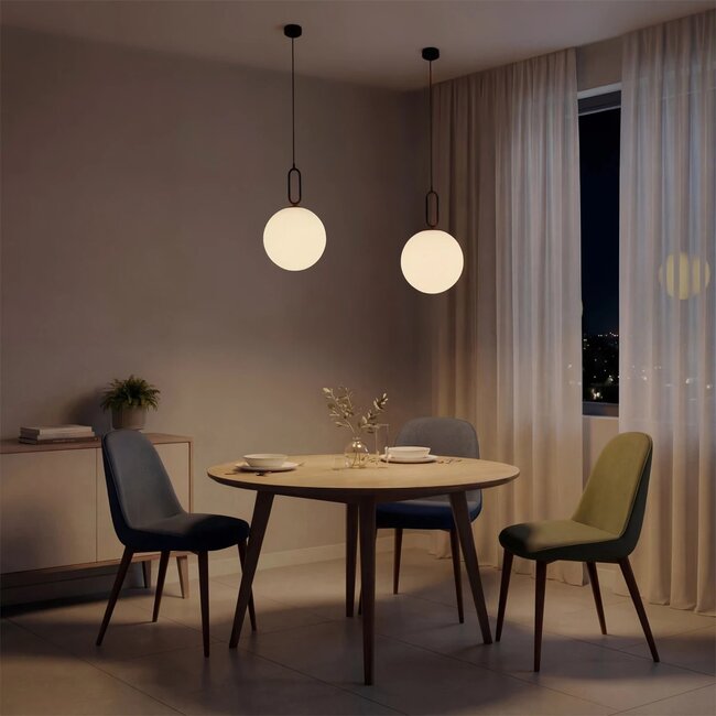 kelvo® BELLISSIMO KLV-101-0374 Κρεμαστό Φωτιστικό Οροφής για Λάμπα με Ντουί E27 AC 220-240V IP20 - Μαύρο Ματ & Λευκό - Μ30 x Π30 x Υ52cm kelvo® BELLISSIMO KLV-101-0374 Κρεμαστό Φωτιστικό Οροφής για Λάμπα με Ντουί E27 AC 220-240V IP20 - Μαύρο Ματ & Λευκό - Μ30 x Π30 x Υ52cm
