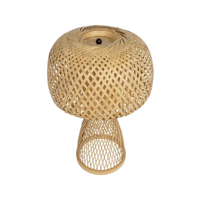 SELVA 01995 Boho Επιτραπέζιο Φωτιστικό Πορτατίφ με Ντουί 1 x E27 AC 220-240V IP20 - Μπεζ - Μ30 x Π30 x Υ45cm - 5