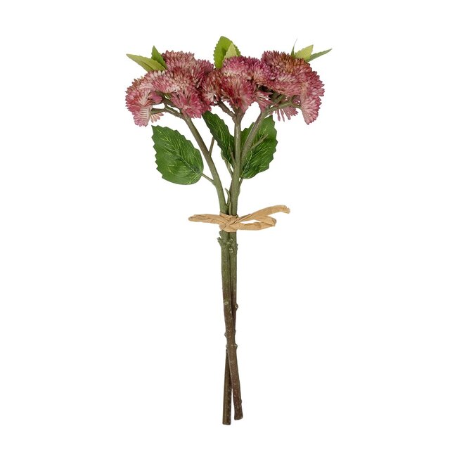 Artificial Garden HOT PINK SEDUM BOUQUET 21347 Τεχνητό Διακοσμητικό Μπουκέτο Ροζ Σέδο Y30cm