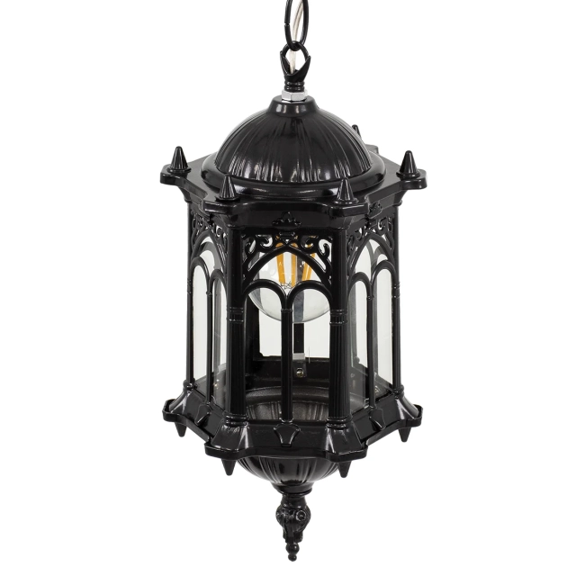 DARCY 00655 Vintage Κρεμαστό Φωτιστικό Οροφής με Ντουί 1 x E27 AC 220-240V IP20 - Μαύρο - Μ15.5 x Π15.5 x Υ32.5cm - 5