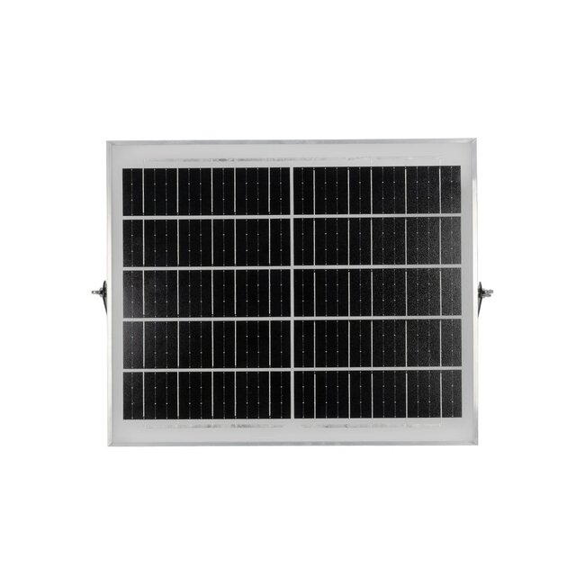 LUMOVOX 73068 Προβολέας LED 200W 10000lm 120° DC 5V με Φωτοβολταϊκό Panel 5V 12W & Επαναφορτιζόμενη Μπαταρία Li-ion 3.2V 10000mAh Αδιάβροχο IP65 Ψυχρό Λευκό 6000K - 180 x SMD2835 Sanan Chip - Γκρι Ανθρακί - Μ29 x Π0 x Υ19cm - 2 Χρόνια Εγγύηση - 9