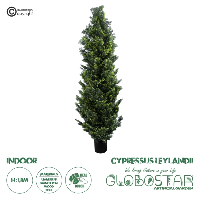 Artificial Garden CYPRESSUS LEYLANDII 20156 Τεχνητό Διακοσμητικό Φυτό Κυπαρίσσι Λέιλαντ Υ180cm Artificial Garden CYPRESSUS LEYLANDII 20156 Τεχνητό Διακοσμητικό Φυτό Κυπαρίσσι Λέιλαντ Υ180cm