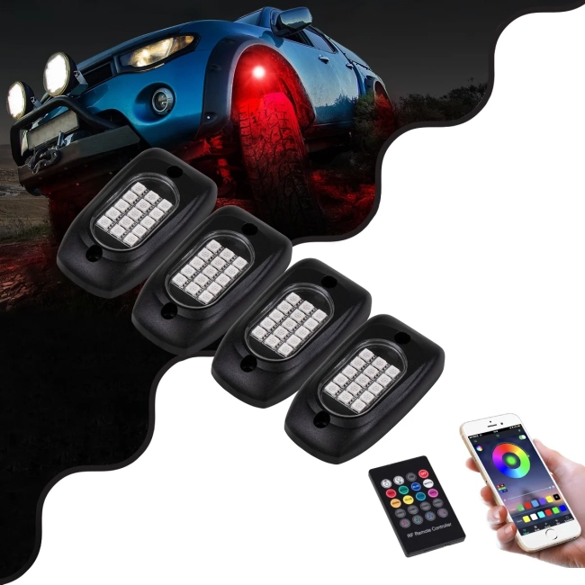 85331 Car Underbody LED Flood Kit DC 12V 60W με Smart Bluetooth Controller - Εφαρμογή APP & Ασύρματο Χειριστήριο RF Αδιάβροχο IP68 Πολύχρωμο RGB - 11
