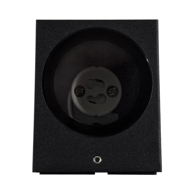 kelvo® BURANO KLV-101-0018 Φωτιστικό Τοίχου / Απλίκα για Λάμπα MR16 με Ντουί GU10 AC 220-240V Αδιάβροχο IP65 - Μαύρο Ματ - Μ8 x Π8 x Υ7cm - 7