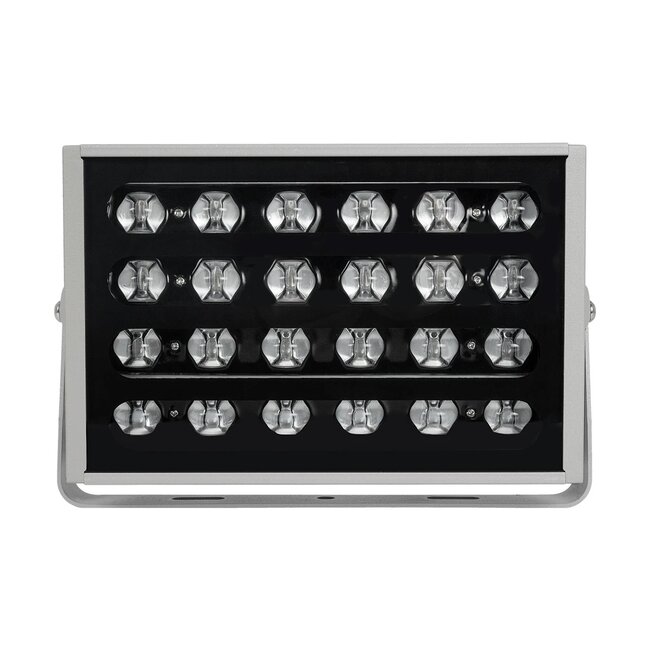 FLOODKENA 999-0274 Προβολέας Σποτ Wall Washer LED 40W 3400lm 120° AC 220-240V Αδιάβροχο IP67 Πολύχρωμο RGBW - Bridgelux SMD Chip - Γκρι Ανθρακί - Μ24.5 x Π6 x Υ16.3cm - 3 Χρόνια Εγγύηση - 2