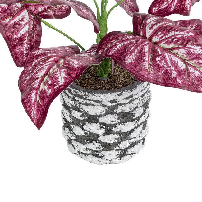 Artificial Garden RED POLKA 20887 Τεχνητό Διακοσμητικό Φυτό Κόκκινη Πόλκα Φ38 x Υ33cm - 4