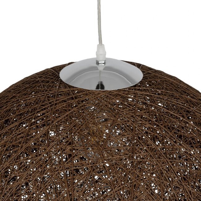 OCEANA 999-0156 Boho Κρεμαστό Φωτιστικό Οροφής με Ντουί 1 x E27 AC 220-240V IP20 - Καφέ - Μ60 x Π60 x Υ60cm - 7