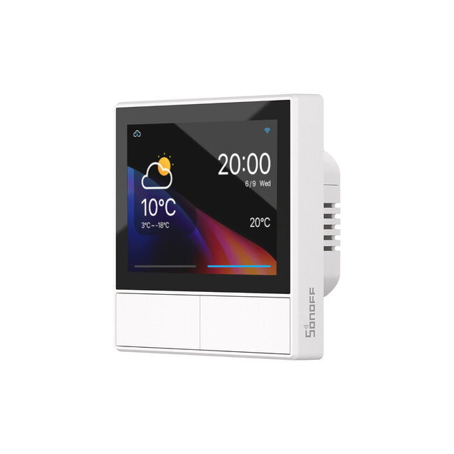 80096 SONOFF NSPanel-EUW - Wi-Fi Smart Scene Wall Switch (86/EU Type) - Integrated HMI Touch Panel -  Smart Controller & Gateway for All Smart Devises