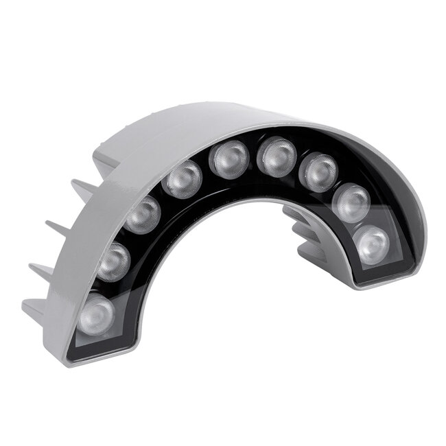 TREELIGHT-WINA 90680 Κυρτή Μπάρα Φωτισμού Wall Washer Ειδική για Φυτά - Δέντρα LED 9W 990lm 30° DC 24V Αδιάβροχο IP65 Μ20.5 x Π5.5 x Υ11cm Θερμό Λευκό 3000K - Ασημί - 3 Years Warranty