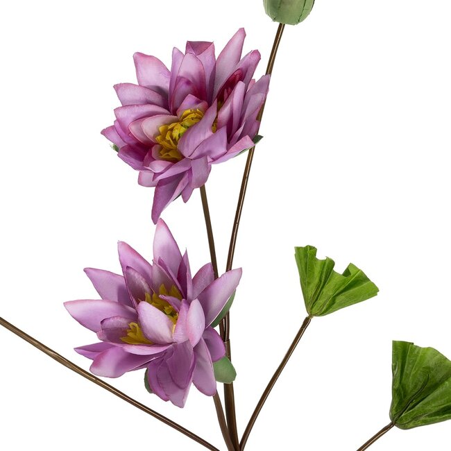 Artificial Garden PINK LOTUS BRANCH 21335 Τεχνητό Διακοσμητικό Ροζ Κλαδί Λωτός Y121cm