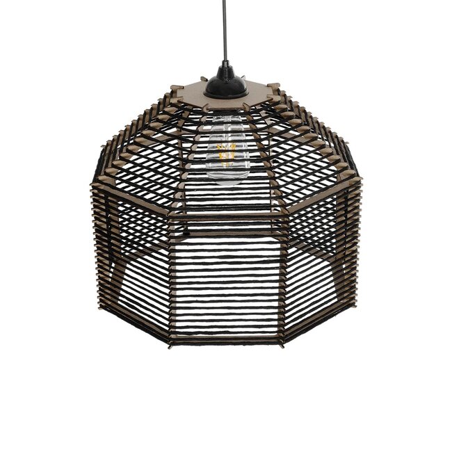 VORK 205-0027 Boho Κρεμαστό Φωτιστικό Οροφής με Ντουί 1 x E27 AC 220-240V IP20 - Μαύρο - M40 x Π40 x Υ36cm - 7 VORK 205-0027 Boho Κρεμαστό Φωτιστικό Οροφής με Ντουί 1 x E27 AC 220-240V IP20 - Μαύρο - M40 x Π40 x Υ36cm - 7