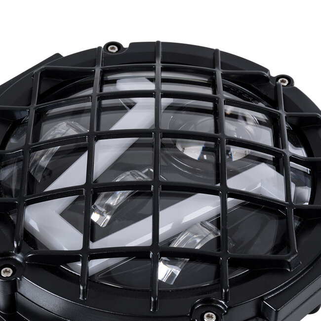 85439 Vehicle & JEEP Work Lights - Φώτα Εργασίας για Οχήματα και JEEP με V Light DRL & Φλας LED High Power 45W DC 9-36V Αδιάβροχo IP67 Πορτοκαλί & Ψυχρό Λευκό 6000K M17 x Π8 x Υ21cm - 6