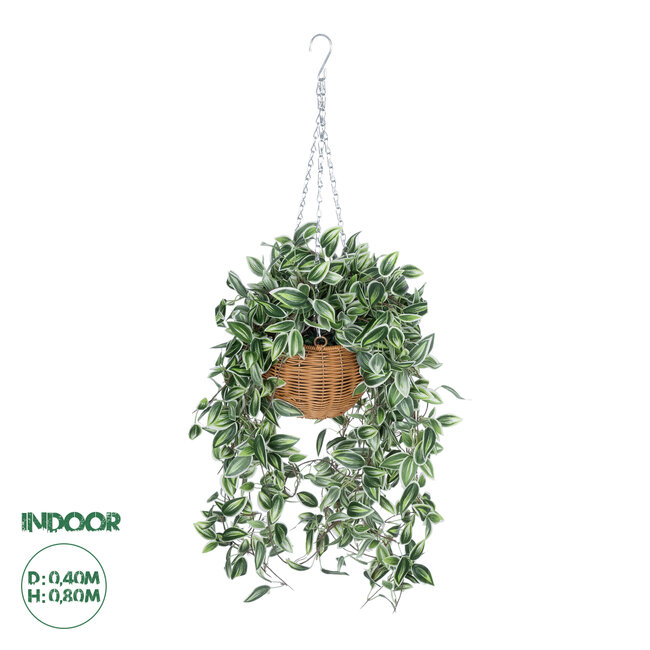 Artificial Garden GOLDEN BELL WILLOW HANGING PLANT 20627 Τεχνητό Κρεμαστό Διακοσμητικό Φυτό Ιτίας  Y50cm