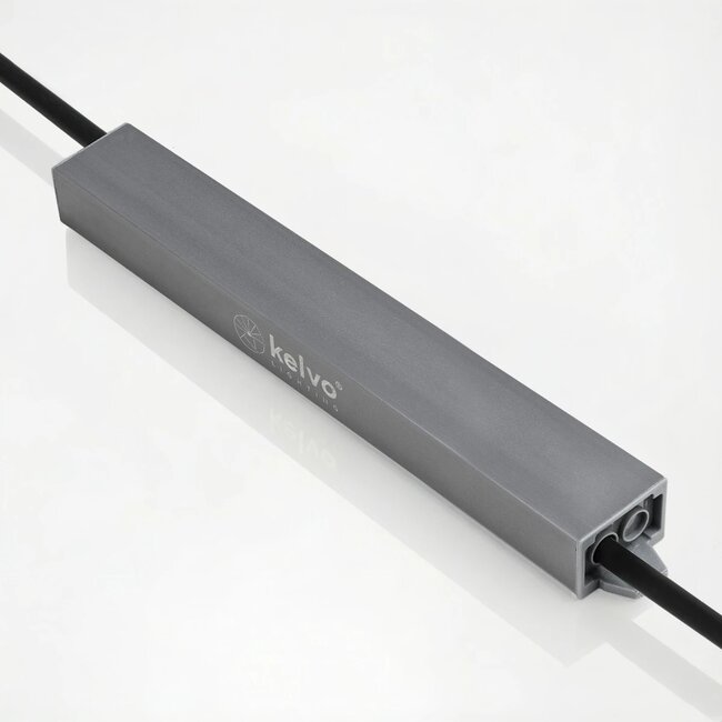 kelvo® SELAS KLV-107-0020 Τροφοδοτικό/Μετασχηματιστής Class II SELV 36W 3A AC 220-240V σε DC 12V Αδιάβροχο IP67 - Γκρι Ανθρακί Ματ - Μ22 x Π3 x Υ2cm - 5 Χρόνια Εγγύηση