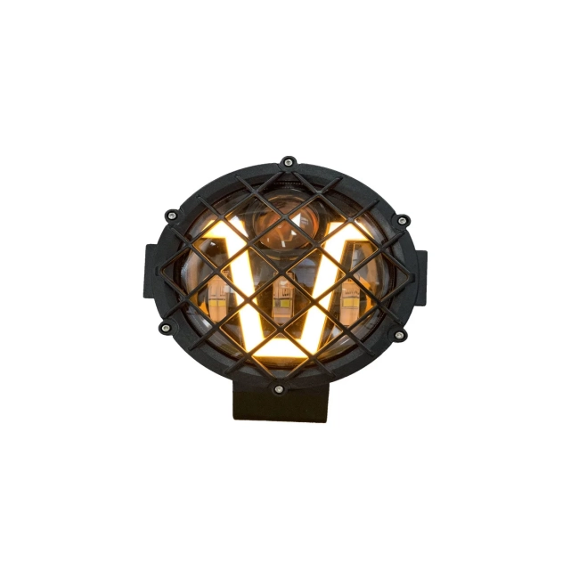 85439 Vehicle & JEEP Work Lights - Φώτα Εργασίας για Οχήματα και JEEP με V Light DRL & Φλας LED High Power 45W DC 9-36V Αδιάβροχo IP67 Πορτοκαλί & Ψυχρό Λευκό 6000K M17 x Π8 x Υ21cm - 7