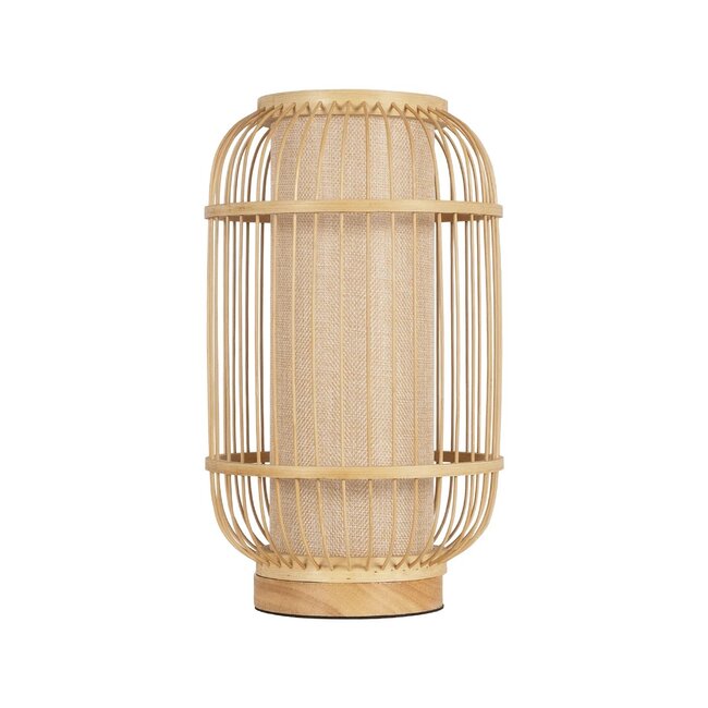 TULUM 02001 Boho Επιτραπέζιο Φωτιστικό Πορτατίφ με Ντουί 1 x E27 AC 220-240V IP20 - Μπεζ - Μ20 x Π20 x Υ32cm - 3