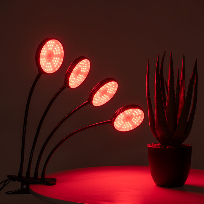 79654 Grow Light Full Spectrum LED Φωτιστικό Ανάπτυξης Φυτών Γλάστρας με 4 Κινούμενες Κεφαλές & Βάση Clip SMD 2835 20W 160° DC 5V IP20 με Dimmer & Timer Εσωτερικού Χώρου για Κάλυψη Επιφάνειας 1m x 1m Πλήρους Φάσματος Φωτισμού - 13