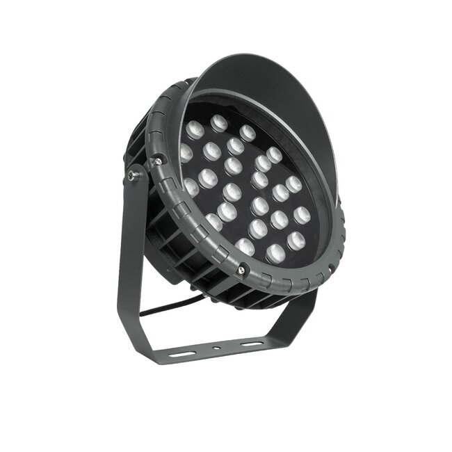 TREEVINA 999-0268 Φωτιστικό Σποτ με Αντιθαμβωτική Γρίλια για Φυτά - Δέντρα με Βάση Κήπου / Καρφωτό LED 24W 2040lm 10° DC 24V Αδιάβροχο IP65 Ultra Θερμό Λευκό 2200K Dimmable - Bridgelux SMD Chip - Γκρι Ανθρακί - Μ24.5 x Π14 x Υ27cm - 3 Χρόνια Εγγύηση - 3