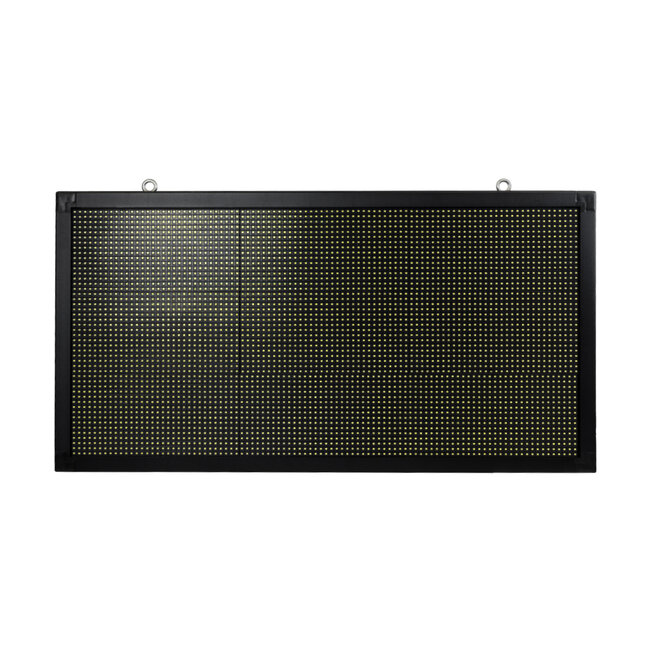 DISPLAY 90812 LED Scrolling Display 96x48cm - Κυλιόμενη Ψηφιακή Πινακίδα / Επιγραφή Διπλής Όψης P10 LED SMD AC 220-240V - Λειτουργία μέσω Wi-Fi με Εφαρμογή APP - Αισθήτηρας Θερμοκρασίας και Υγρασίας - Αδιάβροχο IP65 - Μ102 x Π11 x Υ54.5cm - Ψυχρό Λευκό 6000K - 1 Χρόνο Εγγύηση